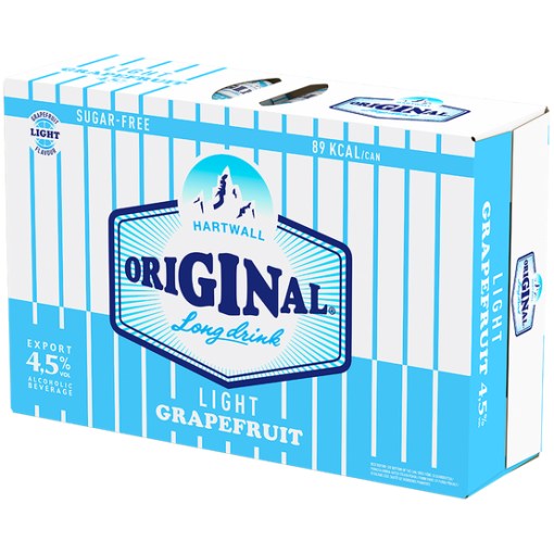 Hartwall Original Long Drink Light Grapefruit 4,5% 24x33cl Hartwall Original Long Drink Light Grapefruit 4,5% 24x33cl