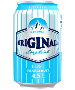 Hartwall Original Long Drink Light Grapefruit 4,5% 24x33cl Hartwall Original Long Drink Light Grapefruit 4,5% 24x33cl
