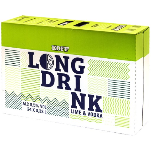 KOFF Lime & Vodka Lonkero 5,5% 33cl x 24 tölkkiä
