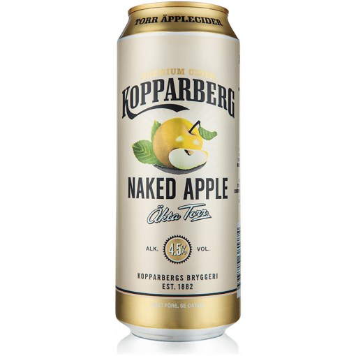 Kopparberg Naked Apple Dry Premium Cider 4,5% 0,5l x24 tölkkiä