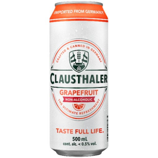 Clausthaler Grapefruit, 0% 0,5L x24 tölkkiä