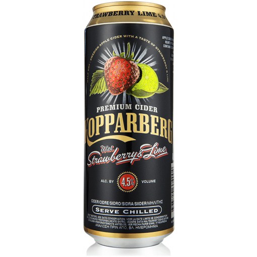 Kopparberg Strawberry & Lime Premium Cider 4,5% 0,5l x24 tölkkiä