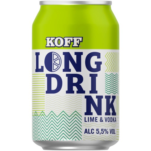 KOFF Lime & Vodka Lonkero 5,5% 33cl x 24 tölkkiä