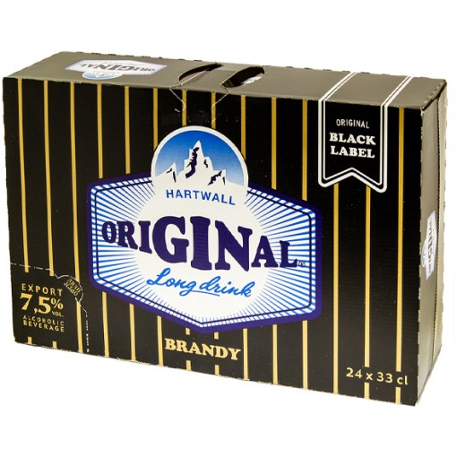 Hartwall Original Long Drink Brandy Black Label 7,5% 33cl x 24 tölkkiä