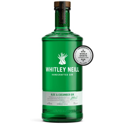 Whitley Neill Handcrafted Gin, Aloe & Cucumber Gin, Iso-Britannia  43,0% 0,7L