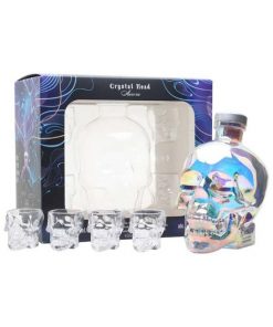 Crystal Head Aurora Vodka, Lahjapakkaus, jossa pitsi 40,0% 0,7L