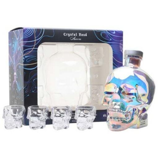 Crystal Head Aurora Vodka, Lahjapakkaus, jossa pitsi 40,0% 0,7L