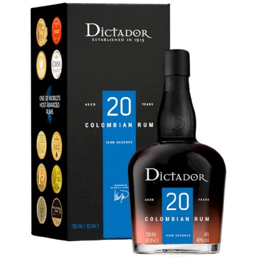 Dictador 20Y Rum Laatikossa  40,0% 0,7L