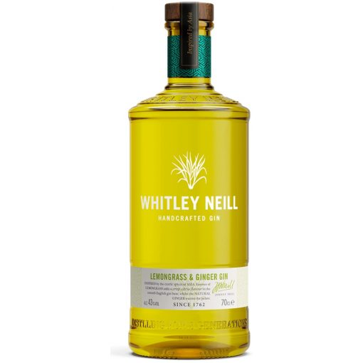 Whitley Neill Handcrafted Gin, Lemongrass & Ginger Gin, Iso-Britannia  43,0% 0,7L