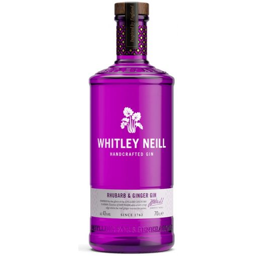 Whitley Neill Handcrafted Gin, Rhubarb & Ginger Gin, Iso-Britannia  43,0% 0,7L