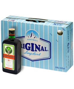 Hartwall Lonkero 24-tölkin laatikko + Jägermeister 0,5l