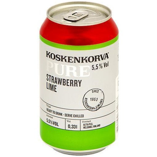 Koskenkorva Pure Strawberry Lime 33CL Can 5.5%