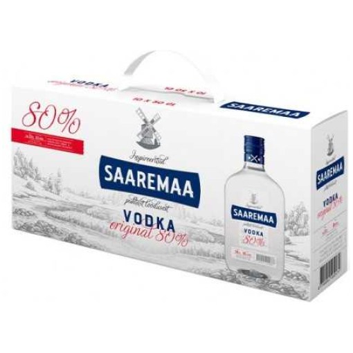 Saaremaa Vodka 80 50CL PET 10-pack 80%
