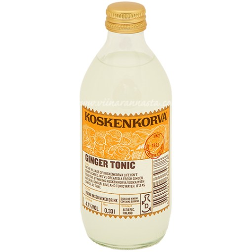 Koskenkorva Ginger Tonic 33CL Bottle 4.7%