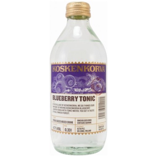 Koskenkorva Blueberry Tonic 33CL Bottle 4.7%