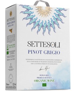 Settesoli Pinot Grigio Organic 3L BIB 12.5%