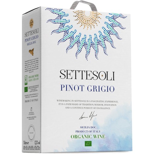 Settesoli Pinot Grigio Organic 3L BIB 12.5%