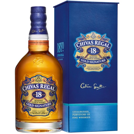 Chivas Regal 18YO Gold Signature Blended Scotch 40% 0.7L  box