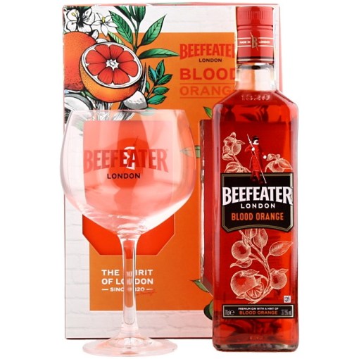 Beefeater Blood Orange klaasiga komplekt ** 37.5% 0.7L