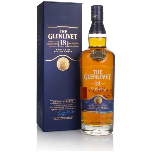 The Glenlivet 18YO Single Malt Scotch 40% 0.7L box