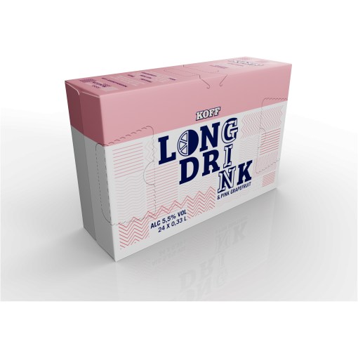 KOFF Pink Grapefruit  Lonkero 5,5% 33cl x 24 tölkkiä