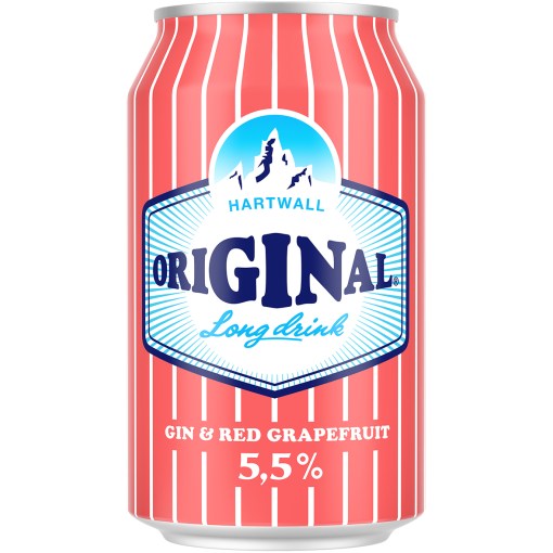 Hartwall Original Long Drink Red Grapefruit 5,5% 24x33cl