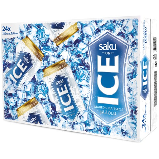 Saku on Ice 5,0% 0,33 x 24 tölkkiä