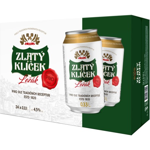 Zlaty Klicek olutta 4.5% 33cl x 24 tölkkiä