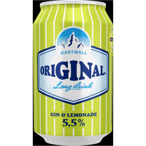 Hartwall Original Long Drink Lemonade 5.5% 33cl x 24tölkkiä