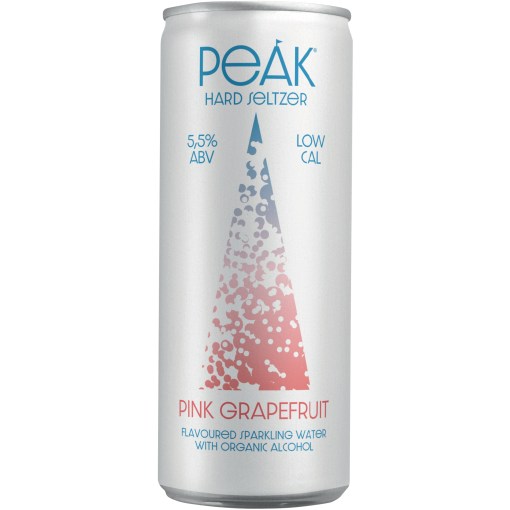 PEAK Hard Seltzer Pink Grapefruit 5,5% 24x33cl PEAK Hard Seltzer Pink Grapefruit 5,5% 24x33cl