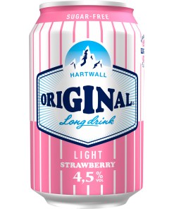 Hartwall Original Long Drink Light Strawberry 4,5% 33cl x 24 tölkkiä