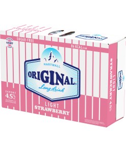 Hartwall Original Long Drink Light Strawberry 4,5% 33cl x 24 tölkkiä